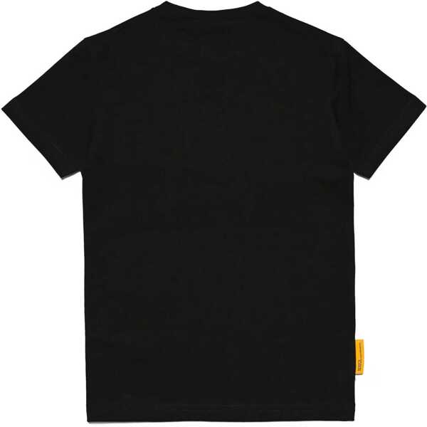 Tricouri DSQUARED2 Pac-Man Crewneck T-Shirt Cool Fit Printed Black Baieti (BM 15483835) 2