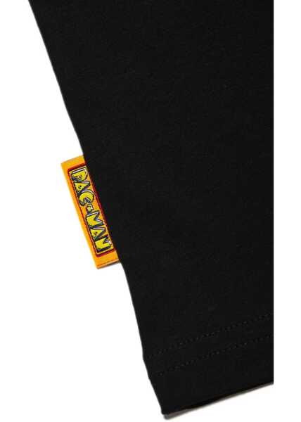 Tricouri DSQUARED2 Pac-Man Crewneck T-Shirt Cool Fit Printed Black Baieti (BM 15483835) 4