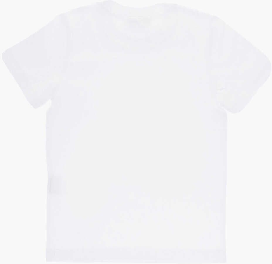Tricouri N21 Kids Cotton Crew-Neck T-Shirt With Logo White Baieti (BM 15483844) 3