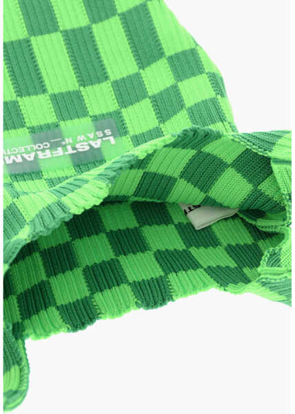 Genti mini LAST FRAME Two-Tone Checked Mini Bag With Faux Leather Shoulder Strap Green Femei (BM 15483913) 4