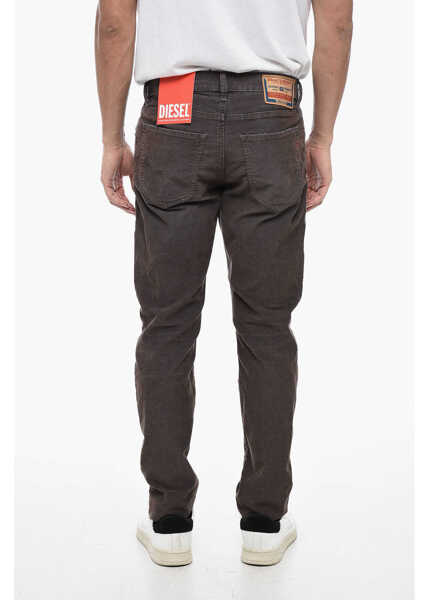 Blugi drepti Diesel Corduroy 2019 D-Strukt Denims L.32 Brown Barbati (BM 15484042) 2