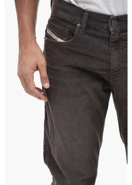 Blugi drepti Diesel Corduroy 2019 D-Strukt Denims L.32 Brown Barbati (BM 15484042) 3