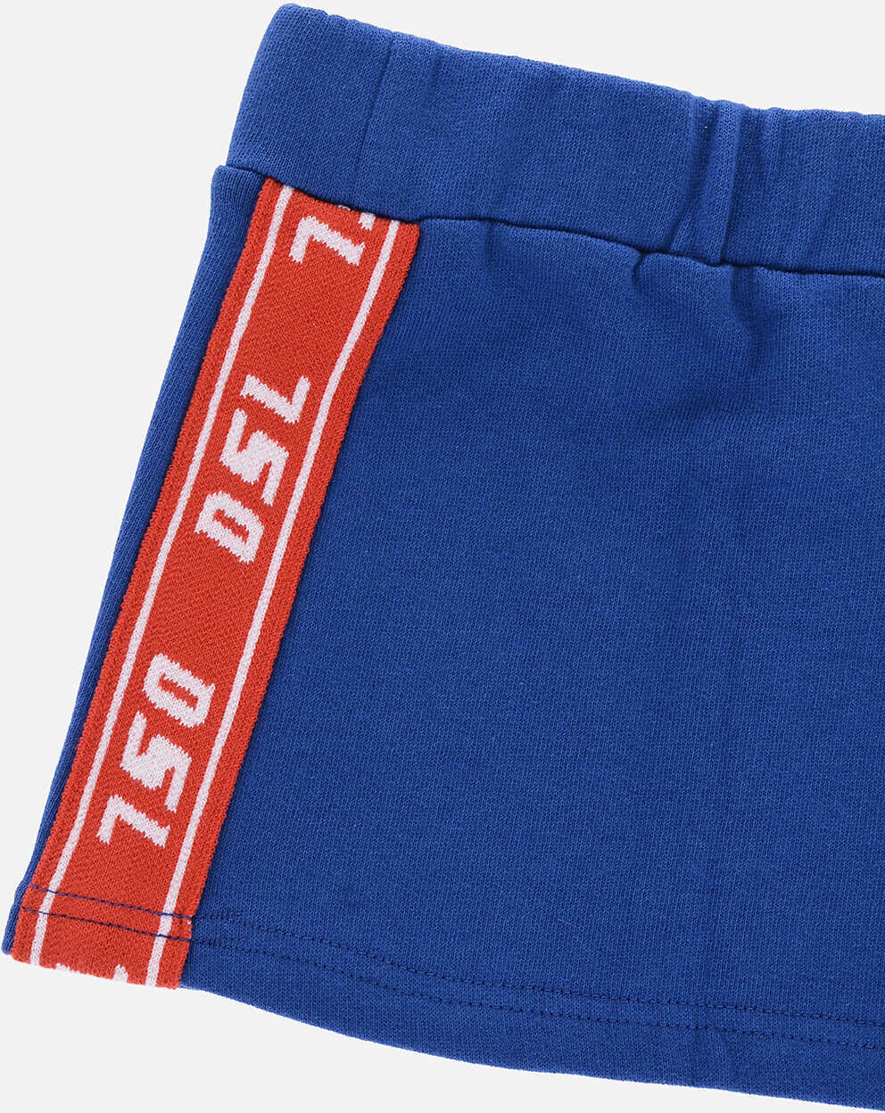 Fuste Diesel Cotton Glendab Skirt With Side Logo Band Blue Fete (BM 15484240) 2