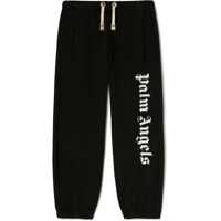 Pantaloni de trening Solid Color Joggers With Contrast Logo Baieti