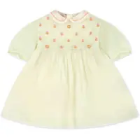 Rochii Silk Dress With Flowers Embroidery Fete