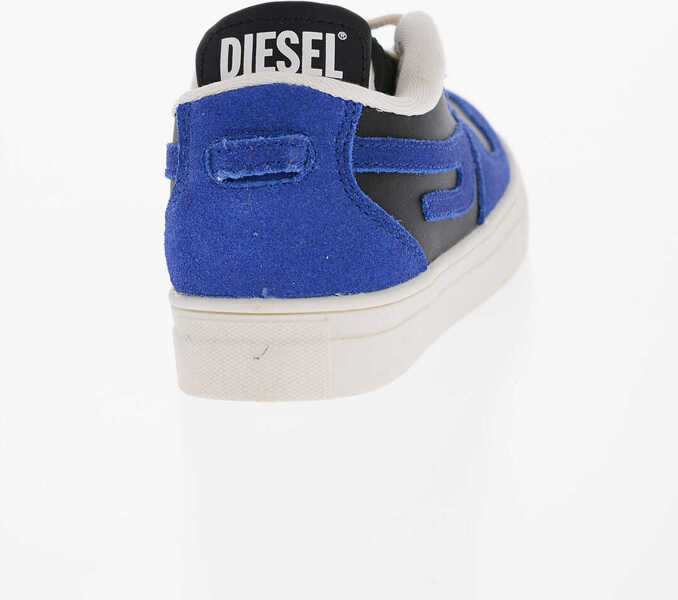 Sneakers Diesel Two-Tone Leather And Suede S-Ukiyo Low-Top Sneakers Blue Baieti (BM 15484363) 2