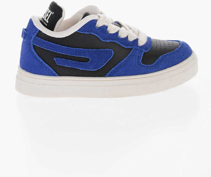 Sneakers Diesel Two-Tone Leather And Suede S-Ukiyo Low-Top Sneakers Blue Baieti (BM 15484363) 3