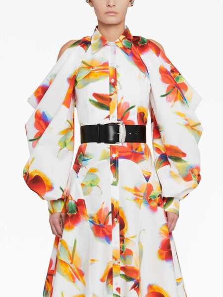 Curele Alexander McQueen Leather Maxi Belt 60Mm Black Femei (BM 15484426) 4