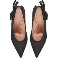 Pantofi stiletto Dama - Pantofi stiletto Valentino Garavani Satin Pumps With Side Bow 11Cm Black Femei (BM 15484657) - B-mall.ro