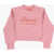 Diesel Red Tag Brushed Cotton Crew-Neck Sweatshirt With Embossed Lo Pink