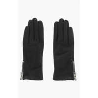 Manusi Leather Glovers With Side Zip Femei