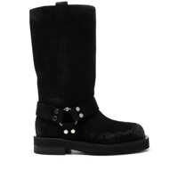Bocanci 3Juin Suede Calf Leather Demi Knee-High Boots Femei