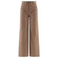 Pantaloni casual Loulou Studio "Figari" Leather Trousers Femei