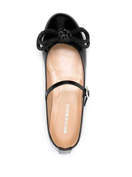 Balerini MACH & MACH Mach & Mach Double Bow Ballet Flats Black Femei (BM 15490522) 4