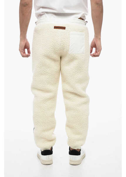 Pantaloni casual Ermenegildo Zegna Pile-Borg Wool Quilted Pants With Zipped Hem White Barbati (BM 15492082) 2