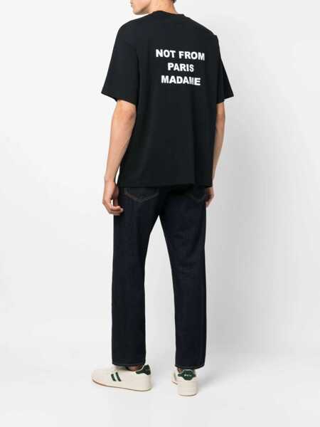 Tricouri DRLE DE MONSIEUR DROLE DE MONSIEUR T-SHIRT PERM.TS203.CO002.BL BL BLACK Bl Black Barbati (BM 15492613) 2