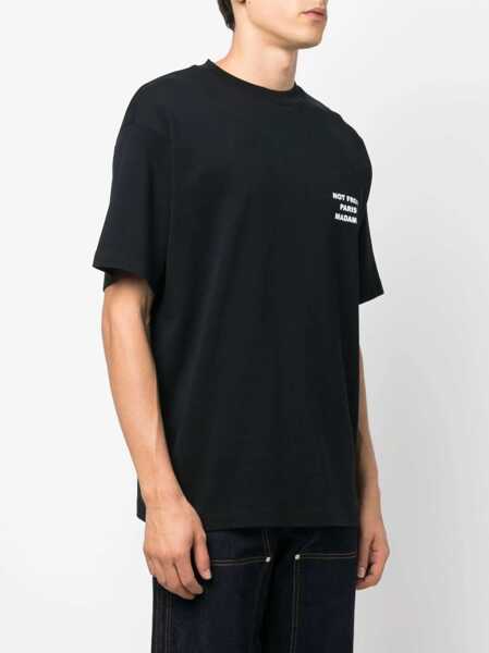 Tricouri DRLE DE MONSIEUR DROLE DE MONSIEUR T-SHIRT PERM.TS203.CO002.BL BL BLACK Bl Black Barbati (BM 15492613) 4