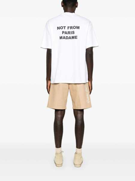 Tricouri DRLE DE MONSIEUR DROLE DE MONSIEUR T-SHIRT PERM.TS203.CO002.OPW OPW OPTIC WHITE Opw Optic White Barbati (BM 15492625) 2