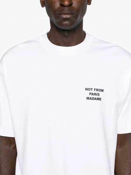 Tricouri DRLE DE MONSIEUR DROLE DE MONSIEUR T-SHIRT PERM.TS203.CO002.OPW OPW OPTIC WHITE Opw Optic White Barbati (BM 15492625) 5