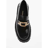 Mocasini Salvatore Ferragamo Dama - Mocasini Salvatore Ferragamo Carrion Sole Ingrid Leather Loafers Black Femei (BM 15493072) - B-mall.ro
