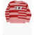 Diesel Red Tag Two-Tone Striped Kemply Crew-Neck Sweater Pink