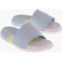 Sandale fara toc Degradè Rubber Sliders With Embossed Logo Femei