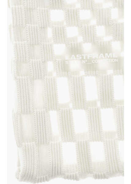 Genti de mana LAST FRAME Checked Tote Bag With See-Through Details Beige Femei (BM 15493381) 4