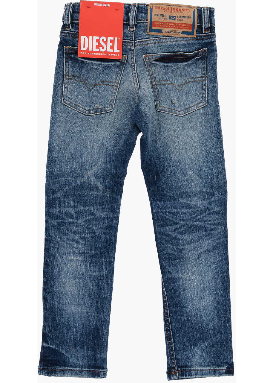 Blugi slim fit Diesel Straight Leg Slim Fit 1995-J Jeans Blue Baieti (BM 15493519) 3