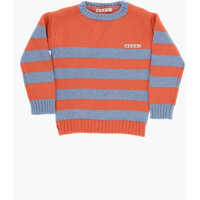Pulovere Marni Two-Tone Striped Crew-Neck Sweater
