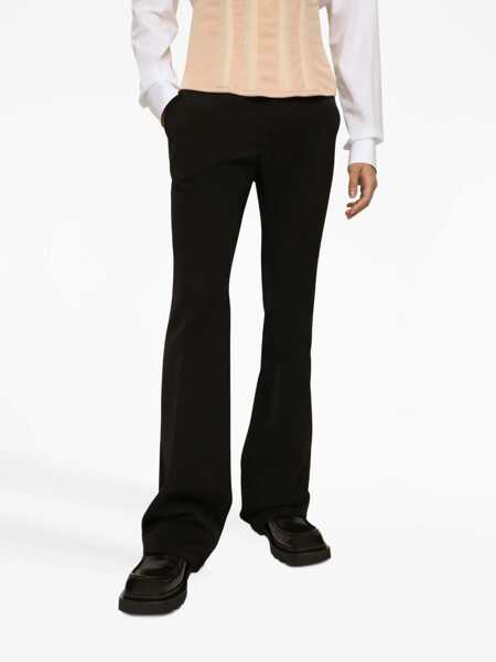 Pantaloni eleganti Dolce & Gabbana Virgin Wool Pants With Flared Fit Black Barbati (BM 15493561) 5