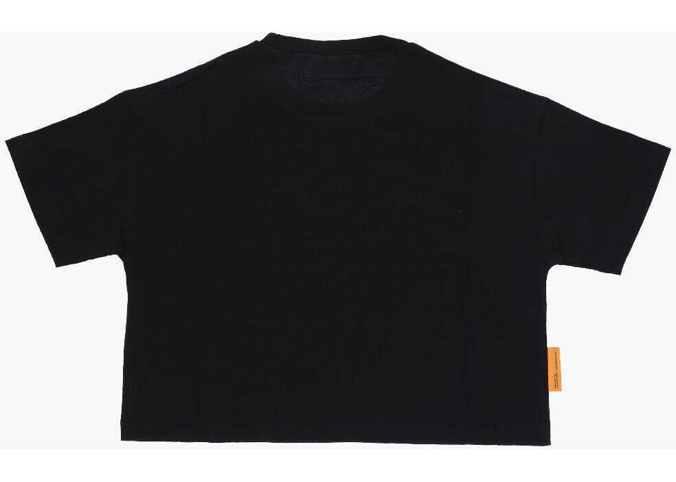 Tricouri DSQUARED2 Cotton Crew-Neck T-Shirt With Pac Man Print Black Baieti (BM 15493720) 3