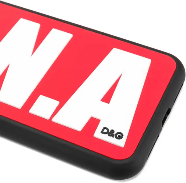 Huse mobil & tablete Dolce & Gabbana D.n.a Rubber Xr Iphone Cover With Embossed Logo Black Barbati (BM 15493750) 3