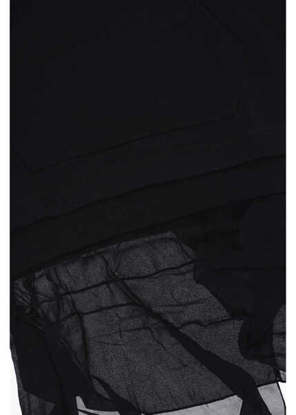 Rochii Diesel Sweat Drollier Dress With Sheer Detail Black Fete (BM 15493909) 3