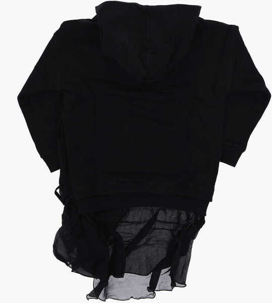 Rochii Diesel Sweat Drollier Dress With Sheer Detail Black Fete (BM 15493909) 4