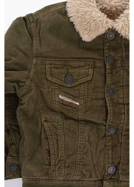 Jachete Diesel Red Tag Corduroy Jresky Utility Jacket Green Fete (BM 15494368) 2