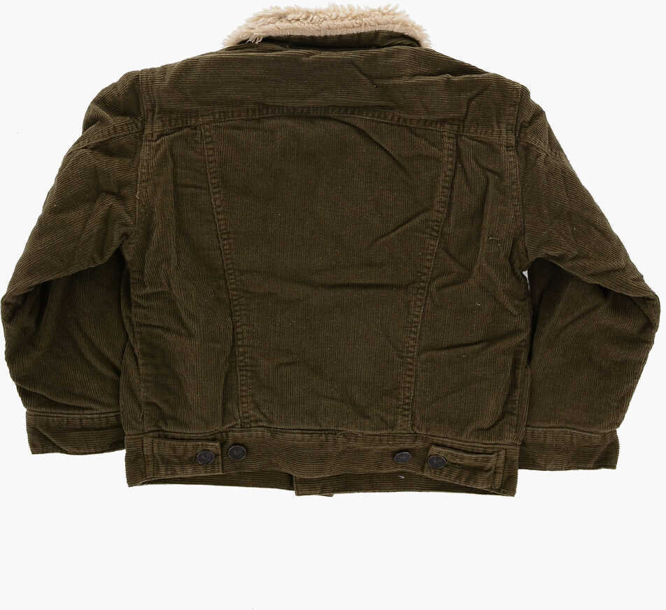 Jachete Diesel Red Tag Corduroy Jresky Utility Jacket Green Fete (BM 15494368) 3