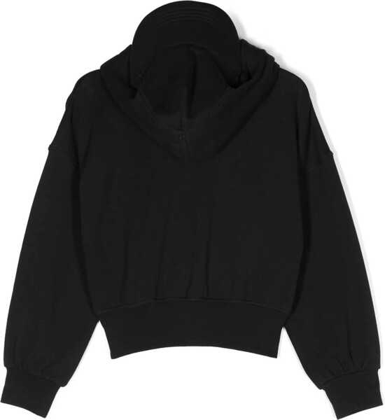 Bluze de trening DSQUARED2 Solid Color Hoodie With Visor Black Baieti (BM 15494383) 2