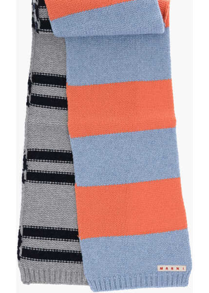 Esarfe Marni Striped Wool Blend Scarf Multicolor Baieti (BM 15494632) 3