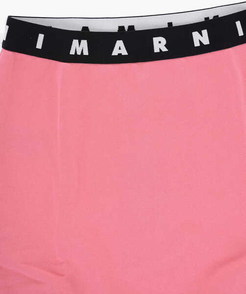 Fuste Marni Sweat Skirt With Logoed Elastic Band Pink Fete (BM 15494638) 2
