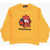 DSQUARED2 Solid Color Relax Crew-Neck Sweatshirt With Frontal Print Yellow