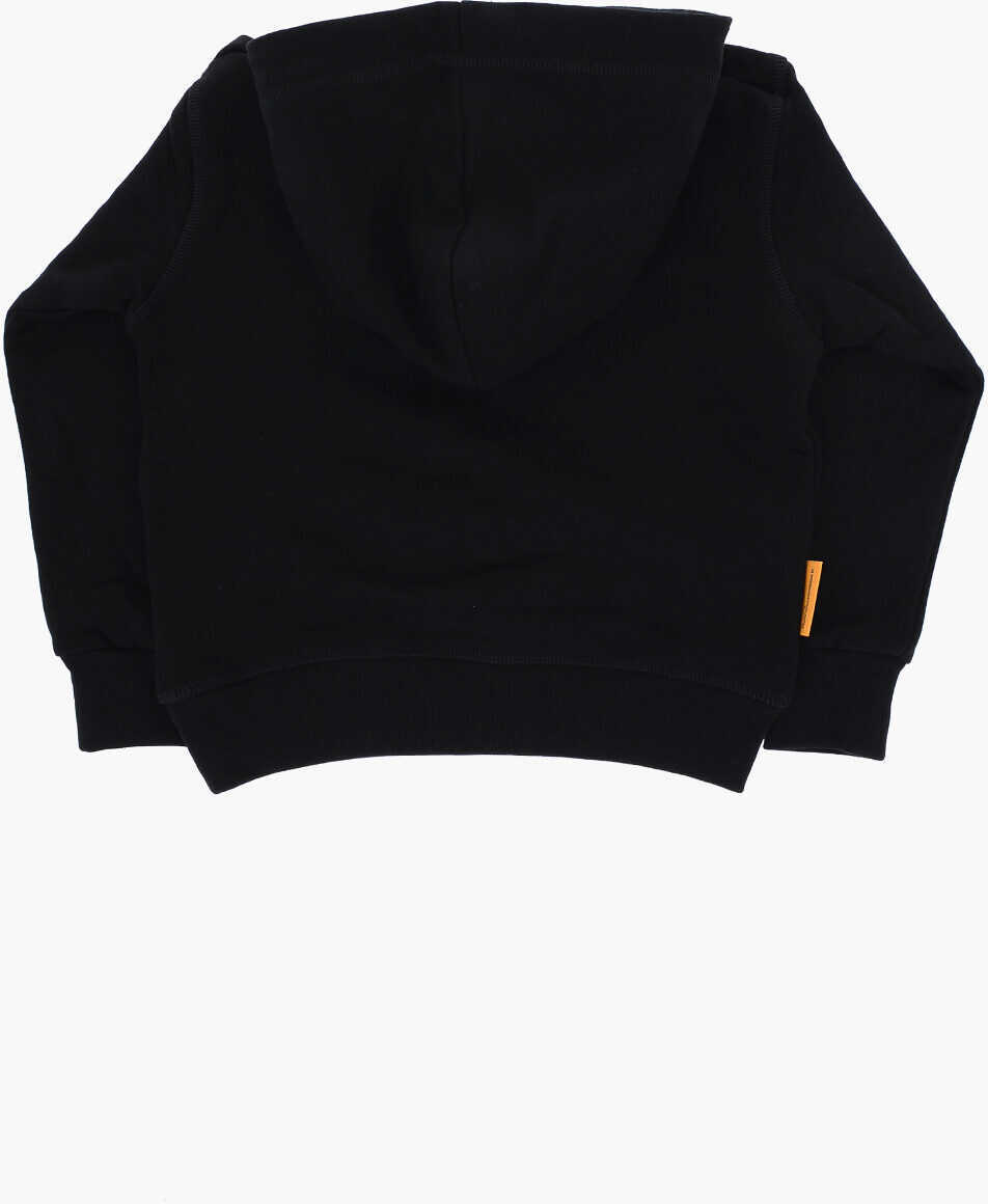 Bluze de trening DSQUARED2 Pac-Man Embroidered Brushed Cotton Cool Fit Hoodie Black Baieti (BM 15494662) 3