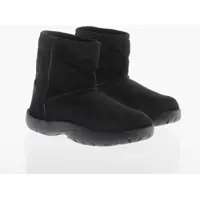 Botine Shearling Lined Suede Booties Femei