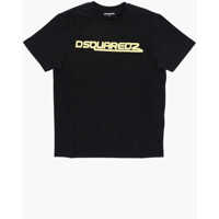 Tricouri Solid Color Relax Crew-Neck T-Shirt With Contrasting Logo Baieti