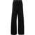 Saint Laurent Fleeced Cotton Straight Fit Sweatpants Black