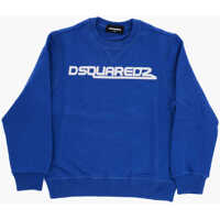 Bluze de trening Brushed Cotton Crewneck Sweatshirt Relax With Printed Logo Baieti