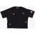 DSQUARED2 Cropped Crew-Neck T-Shirt With Embroidery Black