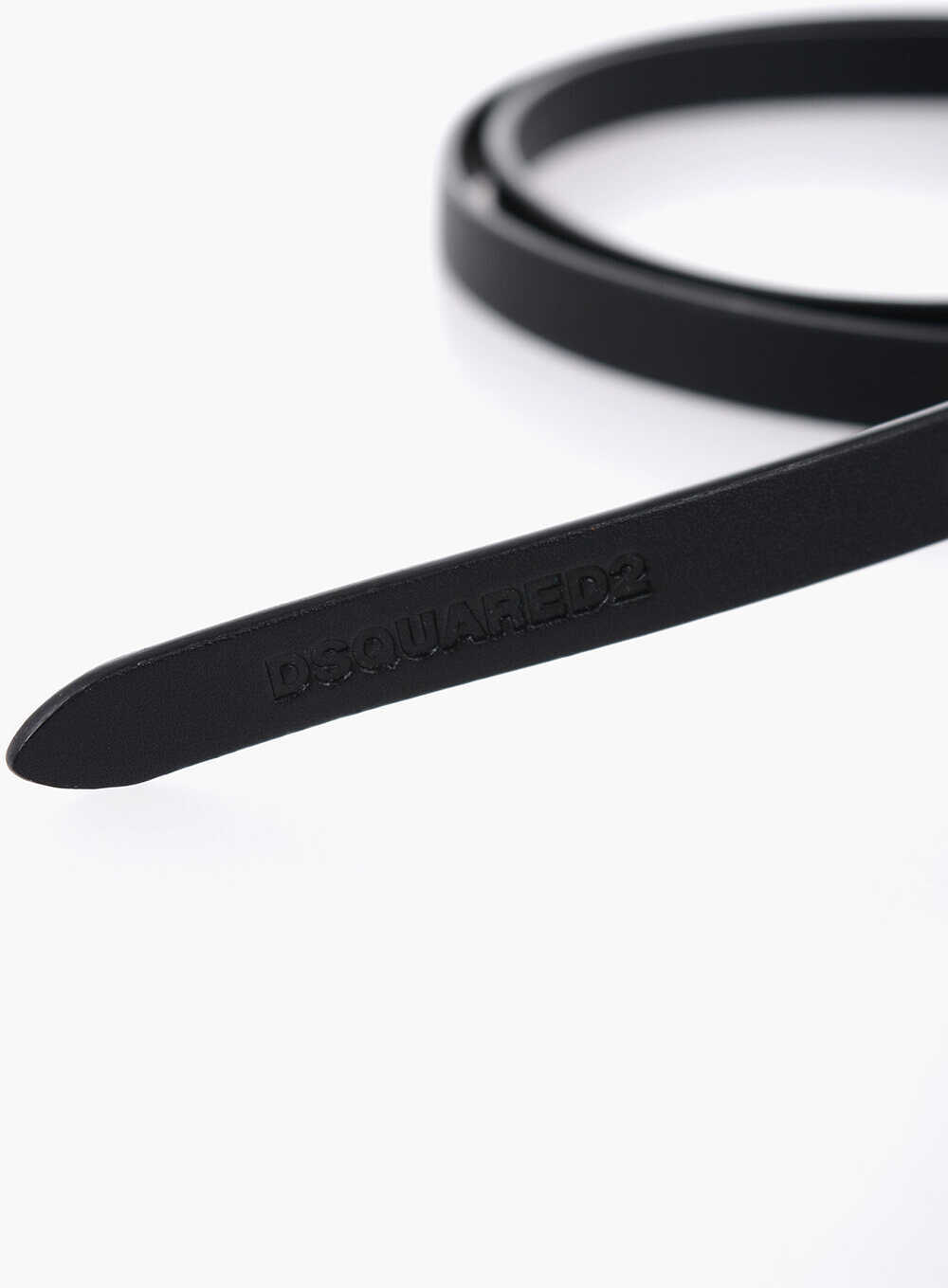 Curele DSQUARED2 Icon Leather Belt 10Mm Black Baieti (BM 15495112) 2