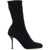 Alexander McQueen Fabric Sock Booties With Stiletto Heel 10Cm Black