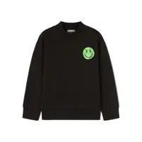Bluze de trening PA X SMILEY REGULAR CREW BLACK GREEN Baieti
