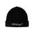 Off-White Off-White Black Beanie In Wool With White Logo Black